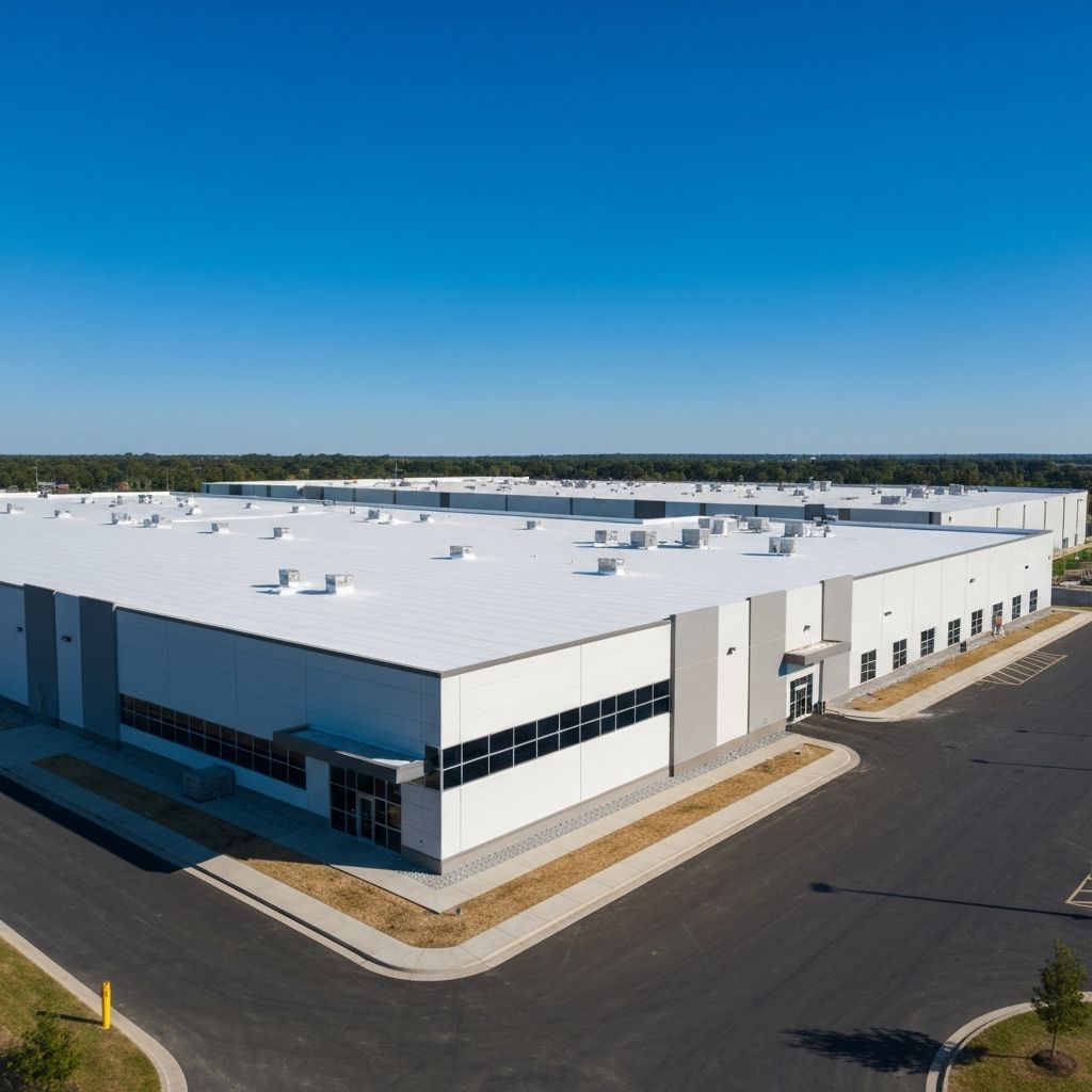 Commercial roofing installation